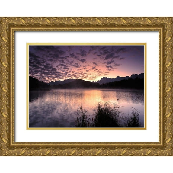 Steger, Uwe 18x14 Gold Ornate Wood Framed with Double Matting Museum Art Print Titled - Nature Art Color VIII