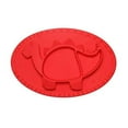 thumbnail image 1 of Stegos The 3D Dinomat-100 Percent Food Grade Silicone Suction Placemat Food Mat for Infants & Toddlers, Fire Engine Red, 1 of 1