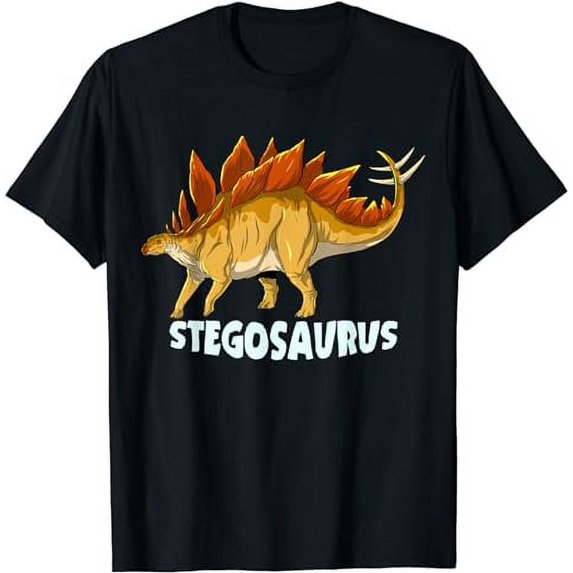 Stegosaurus Dinosaur Design T-Shirt