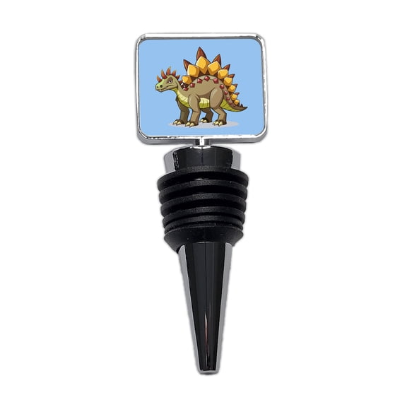 Stegosaurus Dinosaur Wine Bottle Stopper Cap Plug