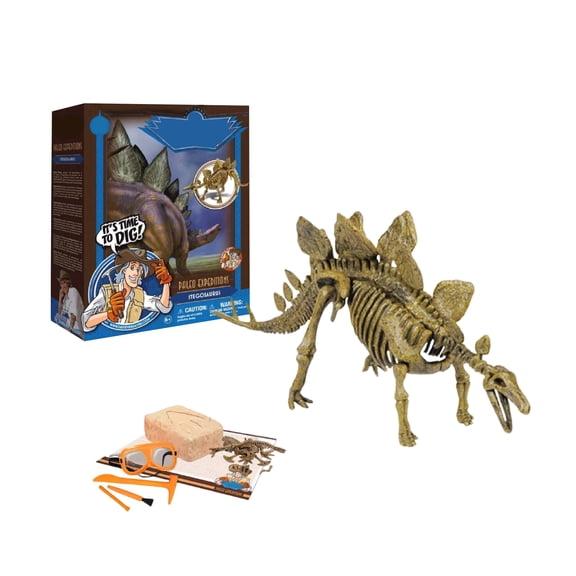 Stegosaurus Fossil Dig Kit | Dinosaur Digging Fossil Kit Model Toys| Educational Fossil Excavation Kit | STEM Science Activity Set| Perfect for Aspiring Paleontologists