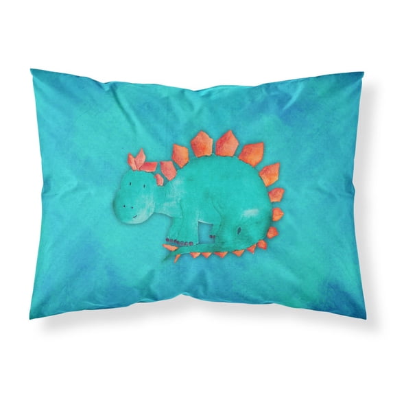Stegosaurus Watercolor Fabric Standard Pillowcase