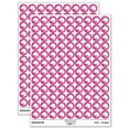 thumbnail image 1 of Stegosaurus the Spikey Dinosaur Round Sticker Set - Hot Pink - Gloss Finish - 0.50" Size, 1 of 3