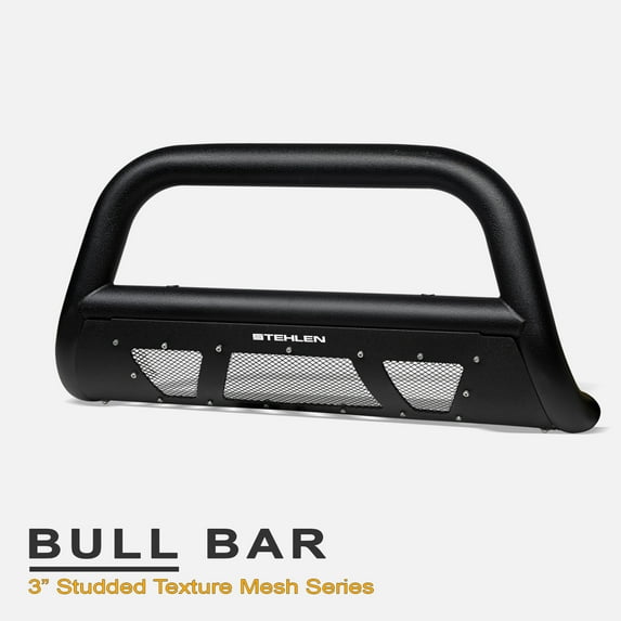 Stehlen 642167818403 3" Studded Mesh Series Bull Bar ( Textured Black ) with 120W CREE LED Light Bar For 2005-2021 Nissan Frontier / 2005-2007 Pathfinder / 2005-2015 Xterra