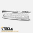 thumbnail image 1 of Stehlen 642167820314 Honeycomb Mesh Front Hood Bumper Grille - Chrome / Silver For 2006-2009 Land Rover Range Rover L322, 1 of 5