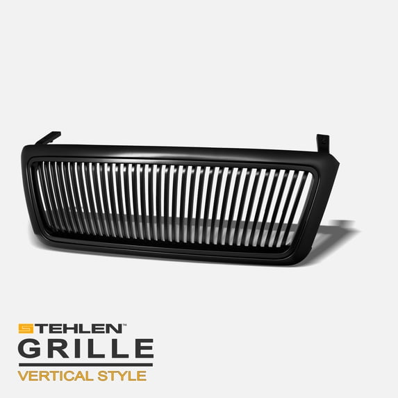 Stehlen 642167821052 Vertical Front Hood Bumper Grille - Matte Black For 2004-2008 Ford F150