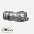 thumbnail image 1 of Stehlen 642167821120 Vertical Front Hood Bumper Grille - Chrome For 2006-2008 Dodge Ram 1500 / 2006-2009 2500 3500, 1 of 5