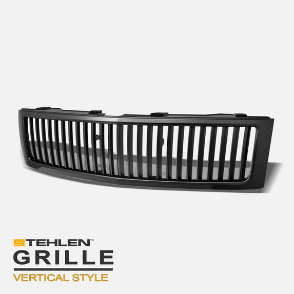 Stehlen 642167821304 Vertical Front Hood Bumper Grille - Matte Black For 2007-2013 Chevy Silverado 1500