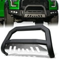 thumbnail image 1 of Stehlen 714937183162 Advance Series Bull Bar - Matte Black / Brush Aluminum Skid Plate For 2004-2012 Chevy Colorado / GMC Canyon, 1 of 6