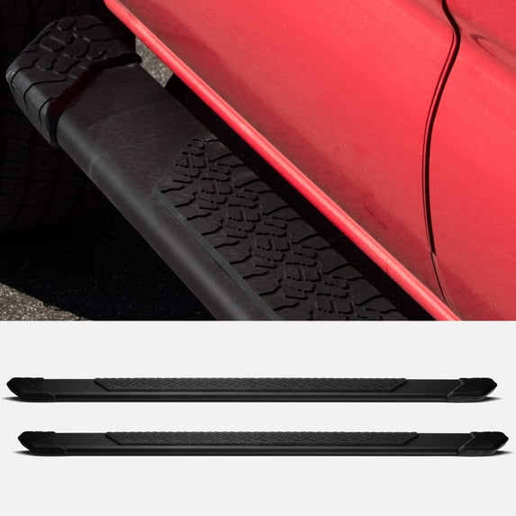 Stehlen 733469494959 5" TI Series Aluminum Running Boards - Matte Black For Toyota Tundra 2007-2021 CrewMax ( Crew ) Cab