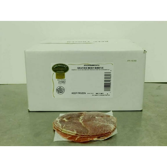 Stehouwers Shaved Beef Ribeye, 3 Ounce -- 48 per Case.