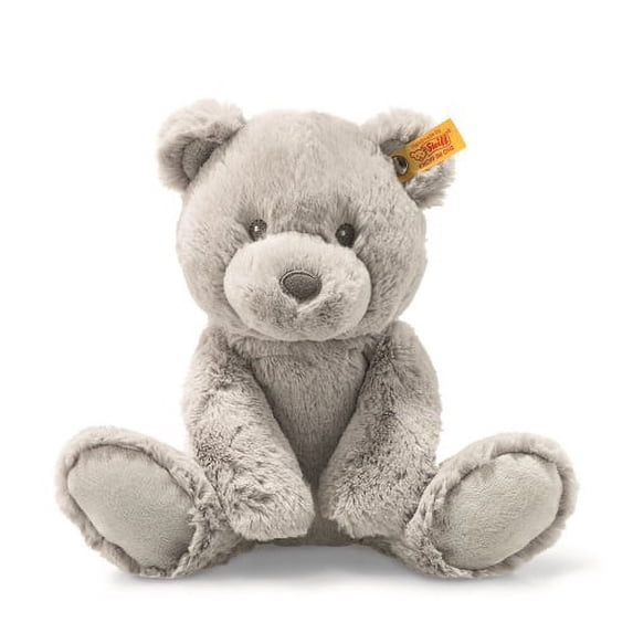 Steiff Bearzy Plush Stuffed Animal, Grey Teddy Bear EAN 241543, Soft ...