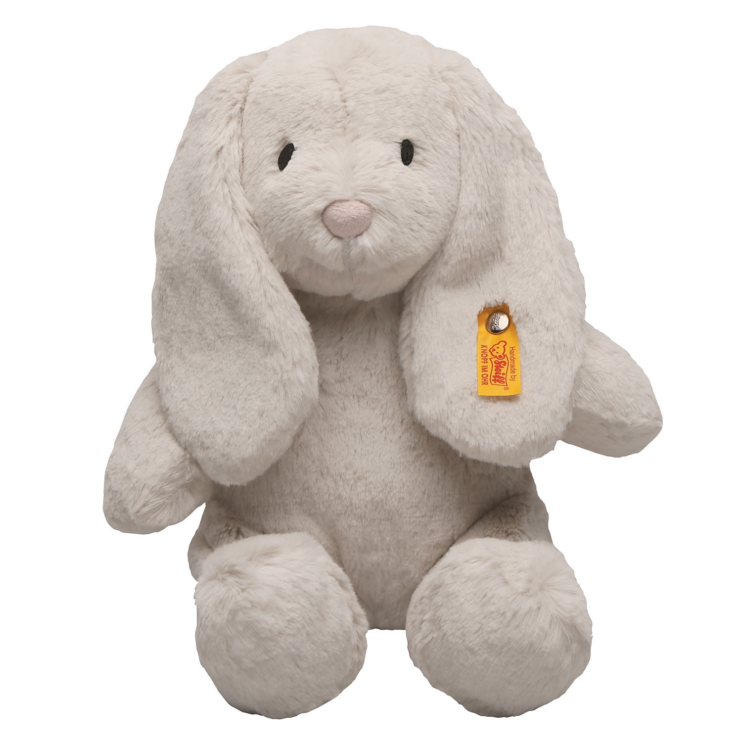 Medium Light Gray Plush Rabbit with Sound