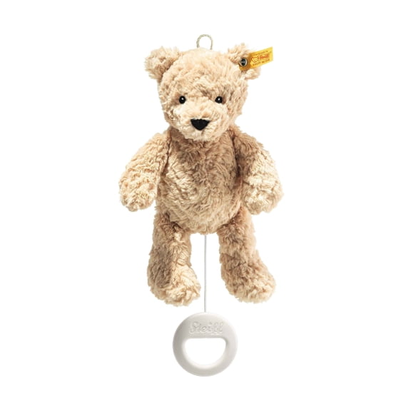 Steiff Jimmy Teddy Bear Musical Pull Toy, 10", light brown