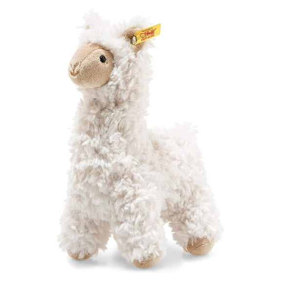 Steiff Leandro Llama, Premium Stuffed Animal, Soft And Cuddly Friends Plush Cream, 7"