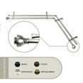 thumbnail image 1 of Stein 13/16 inch Corner Window Double Curtain Rod 48-84" - Satin Nickel, 1 of 2