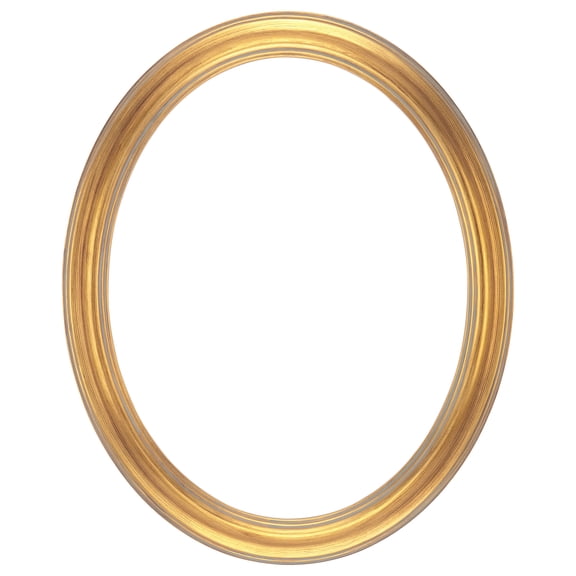 Stein Design Oval Frames - Hand-Finished Open-Back Oval Frames for Canvas, does not include glass or backing - [Gold - 20"x24"]