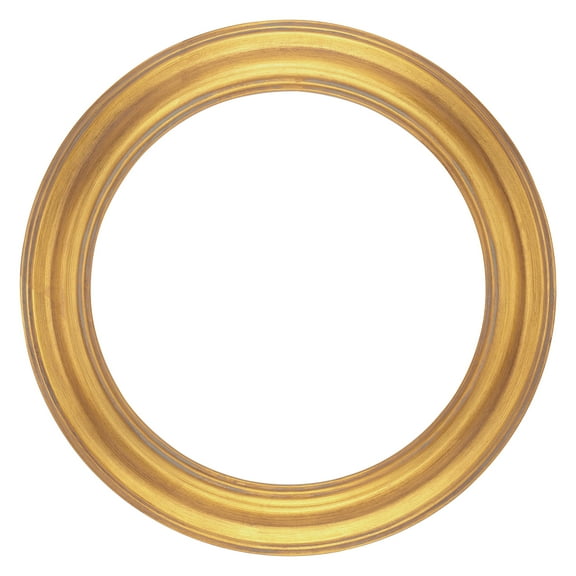 Stein Design Round Frames - Hand-Finished Open-Back Round Frames for Canvas, does not include glass or backing - [Gold - 16" Diameter]