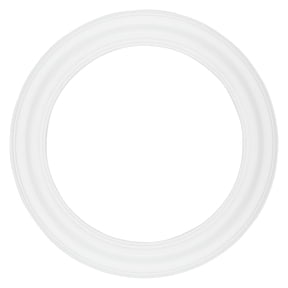 Stein Design Round Frames - Hand-Finished Open-Back Round Frames for Canvas, does not include glass or backing - [White - 5" Diameter]