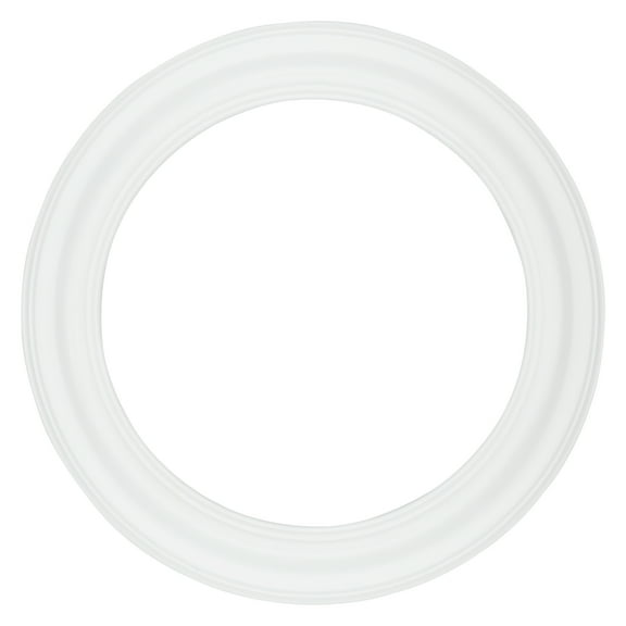 Stein Design Round Frames - Hand-Finished Open-Back Round Frames for Canvas, does not include glass or backing - [White - 5" Diameter]