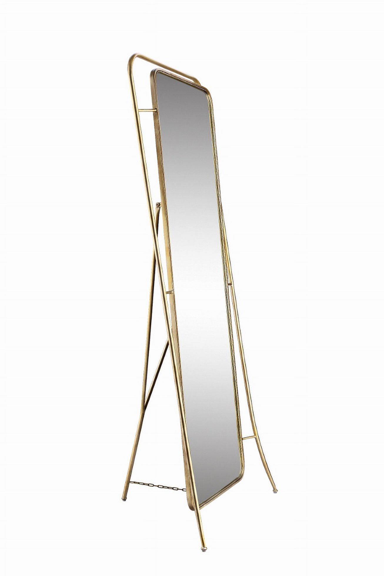 Stein World Alchemy Gold Tone Floor Mirror