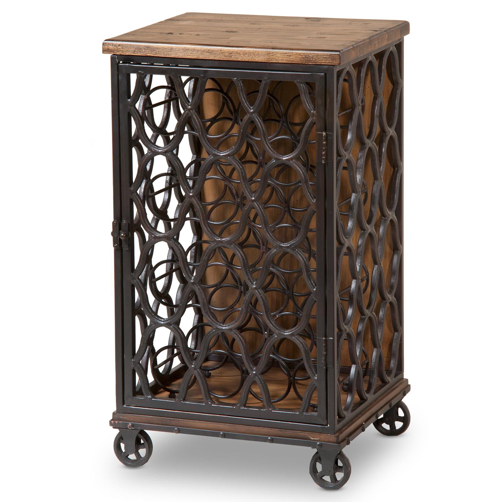 Wood & Metal Wine Rack - Walmart.com