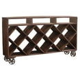 thumbnail image 1 of Stein World Ruthe Wine Rack Display Table on Wheels, 1 of 2