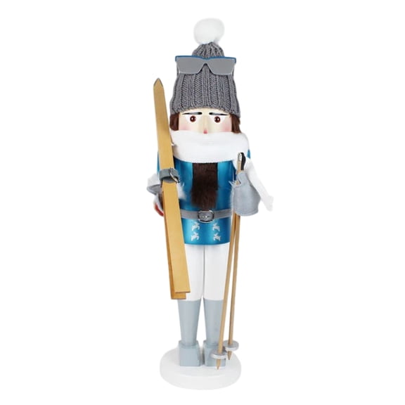 Steinbach Big Nutcracker Wooden Nutcracker, Skiing Powder King, 18.5in