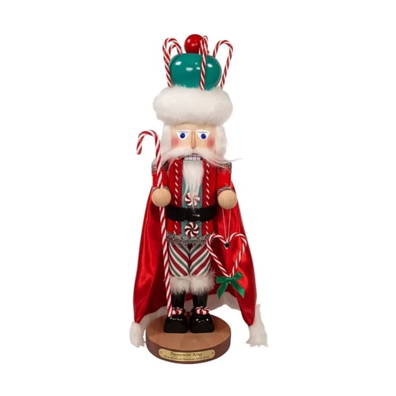 Steinbach ES3006 17 in. Steinbach Peppermint King Nutcracker
