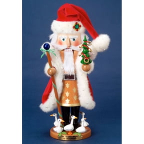 Steinbach 12 Days Of Christmas Musical Nutcracker, 5 Golden Rings, 6 Geese a Laying