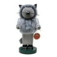thumbnail image 1 of Steinbach Wooden Chubby Nutcracker Collection, German Christmas Decoration, Furry Wolf, 11.5", 1 of 3