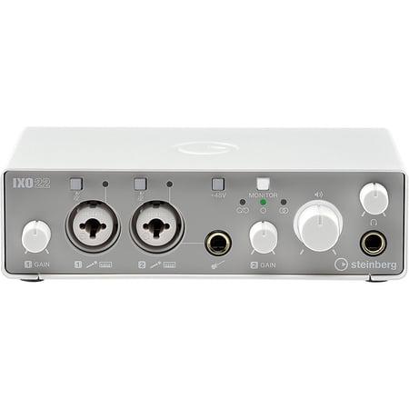 Steinberg IXO22 Audio Interface with Two Mic Preamps White