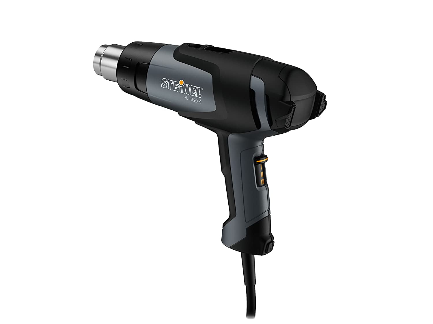 Steinel 110025541 HL 1820 S Heat Gun, 1400 W, Hot Air Gun for Shrink Wrapping, Black