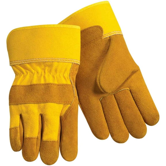 Steiner 02469 Premium Split Cowhide Leather Palm Work Gloves, Short Cuff, Large