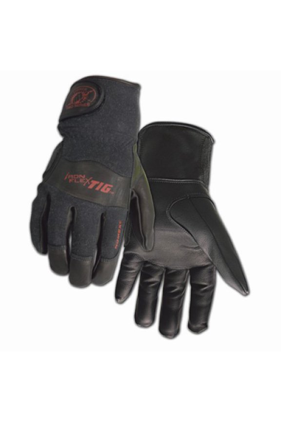 0265 Pro-Series IronFlex TIG Premium Kidskin TIG Welding Gloves, Reverse Kidskin Back, Adjustable Cuff, Medium