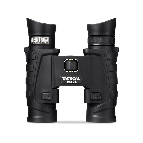 Steiner T1028 10x28mm Roof Prism Binocular, NBR Long Life Rubber Armoring, Charcoal