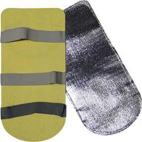 Steiner 15A76-13 Aluminized Rayon Glove Back-Hand Pad, Double Layer, 13", OSFM