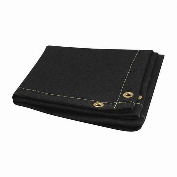 Steiner 397-6X8 Z-FLEX 26 oz Black Vermiculite Coated Fiberglass Welding Blanket