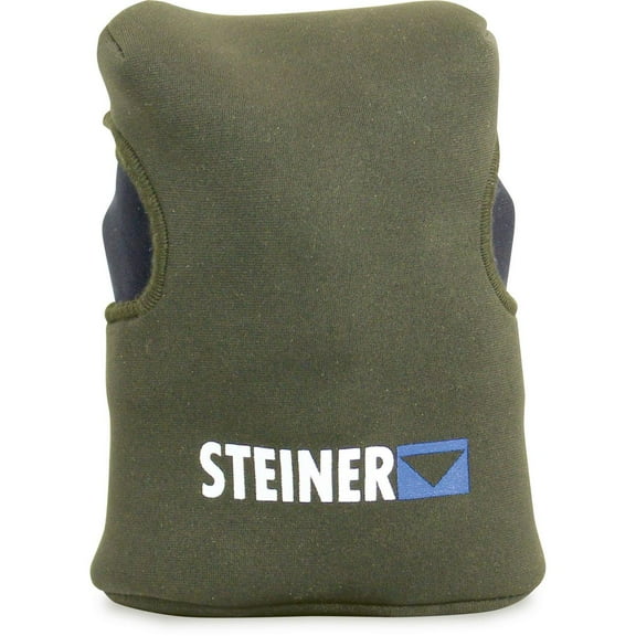 Steiner Binocular Cover, Fits Steiner Roof Prism Binoculars, 8x42 & 10x42, Logoed and OD Green color.