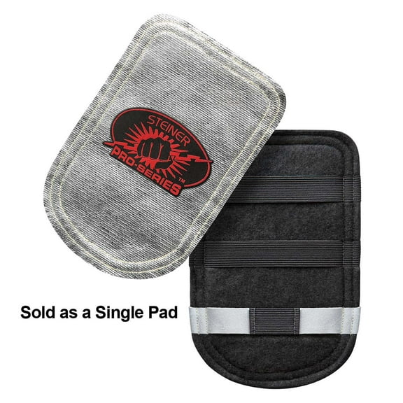 Steiner 15A82-10 Aluminized Fiberglass With Carbonized Fiber Glove Back-Hand Pad, Double Layer, Heavy Duty, Oversized