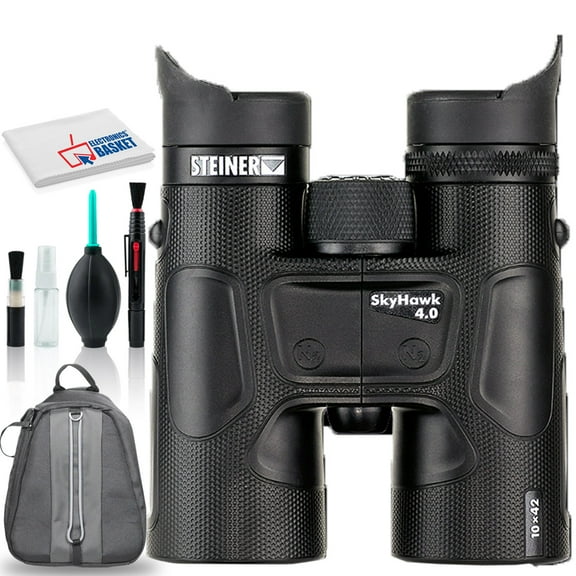 Steiner SkyHawk 4.0 10x42 Binocular Bundle with Padded Backpack and Deluxe Cleaning Kit