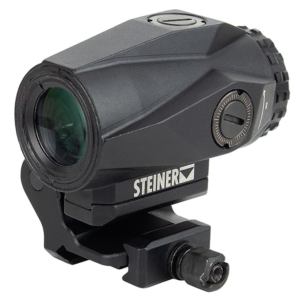 Steiner TM3x Magnifier Red Dot Sight, 3x Magnification, High-Definition Optics, Flip-to-Side Mount, Rugged Aluminum (8700-TM3X)