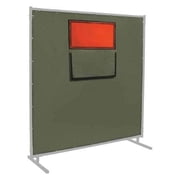 Steiner Welding Curtain with Window,6 ft H,8ft W 301-338F-6X8