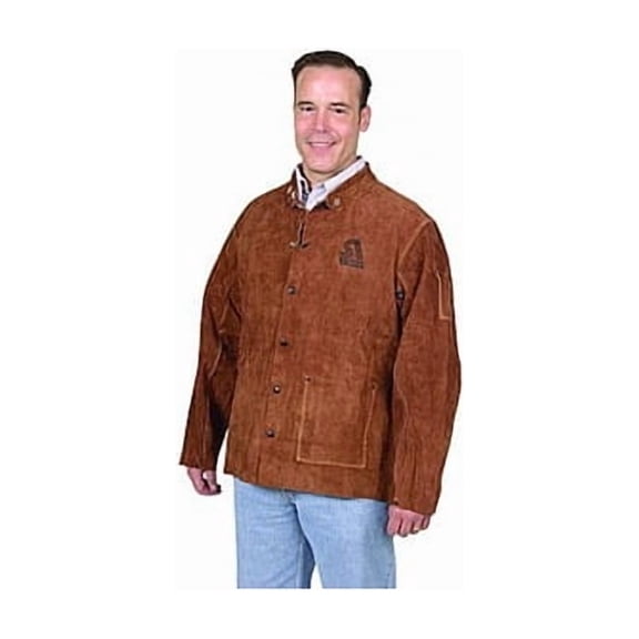 Brown Leather Weld Jacket, Lg 9215-L