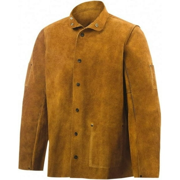 Brown Leather Weld Jacket, Lg 9215-L