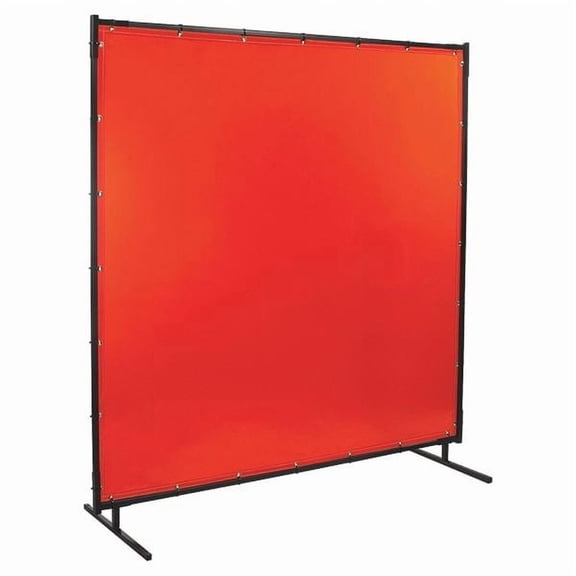 Steiner Welding Screen, 5 ft H, 6 ft W, Orange 538-5X6