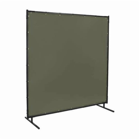Steiner 501-6X8 Protect-O-Screen Classic with Olive Green Canvas Duck FR Welding Screen and Frame