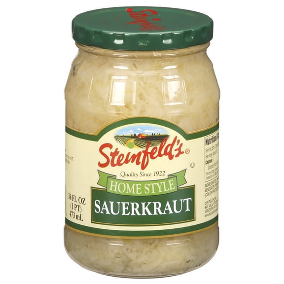 Steinfeld's Home Style Shredded Sauerkraut, Gluten-Free, 16 fl oz