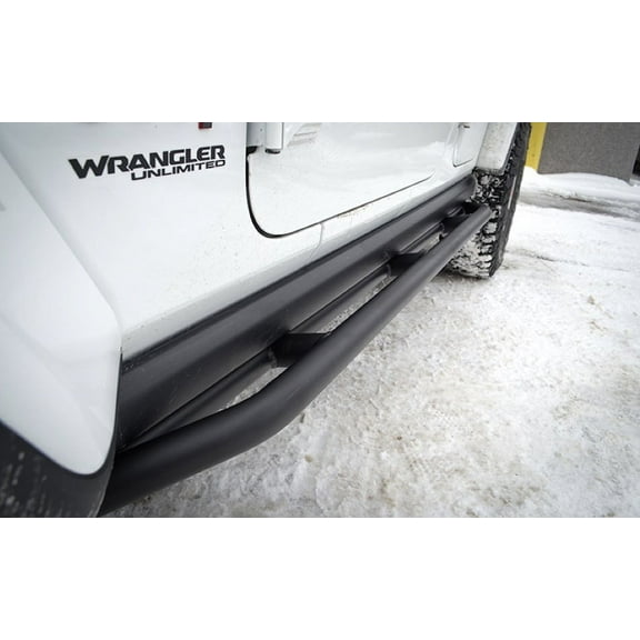 Steinjäger Armor Wrangler JL 2018 to Present Rock Sliders 4 Door JLU Texturized Black