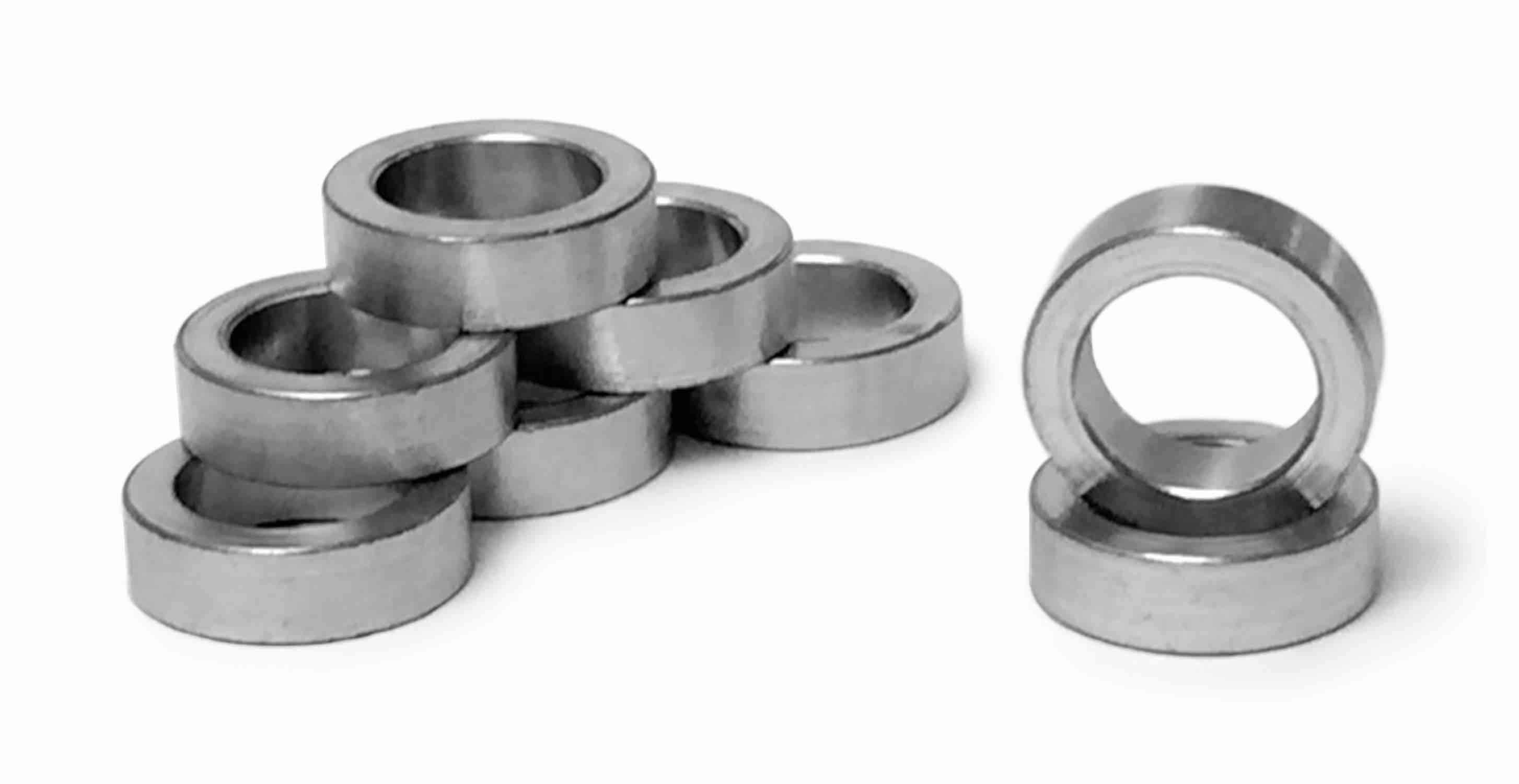 Steinjäger Bushing Style, Zinc Plated Rod End Spacers 0.505 Bore 1.000 Long 0.625 Diameter 8 Pack